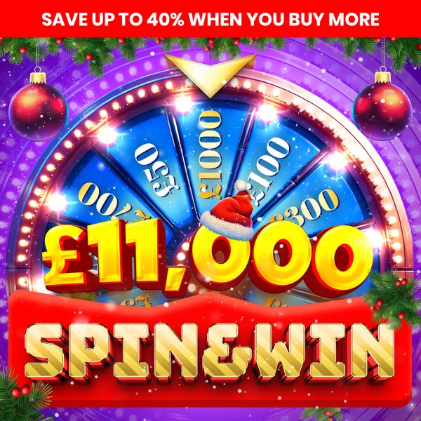 CHRISTMAS EDITION - SPIN & WIN! £11,000 IN INSTANT WINS!